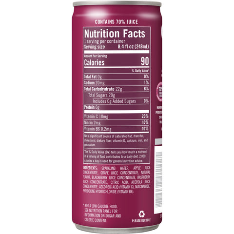 Izze JUICE SPARKLING BLACKBERRY CAN