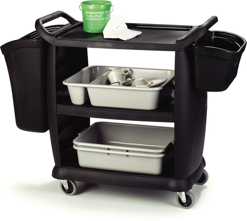 Cart Small Bussing & Transport Black 18x36.25x38 300 Lb Capacity