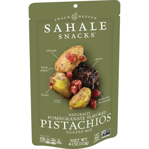 Sahale Snacks Pomegranate Pistachios Premium Blend, 4 Ounce -- 6 per case