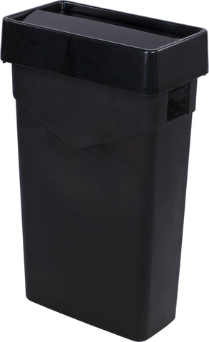 Container Waste Trimline™ Rectangle Trash Can Black 23 Gal