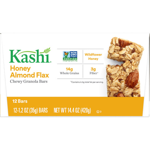 Kashi Honey Almond Flax Chewy Granola Bar, 1.2 Ounce -- 72 per case