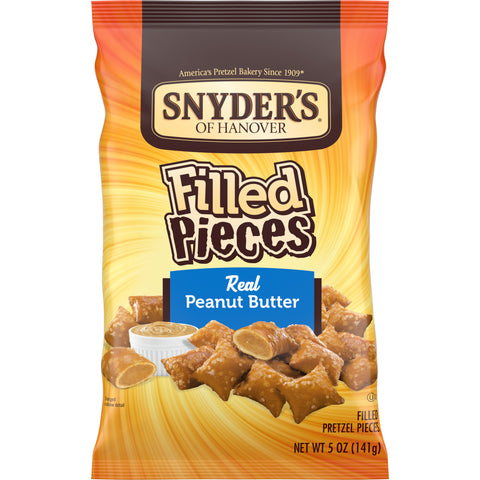 Synders of Hanover Peanut Butter Fill Pretzel Pieces, 5 Ounce -- 8 per case