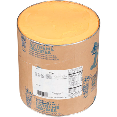 Blue Bunny Orange Sherbet, 3 Gallon Tub