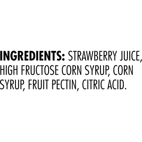 Jelly Strawberry Glass Jar