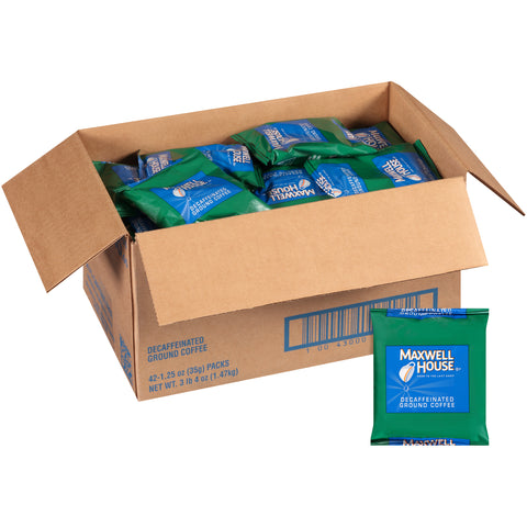 Maxwell House Decaf Office Coffee Service - 1.25 oz. pouch, 42 pouches per case