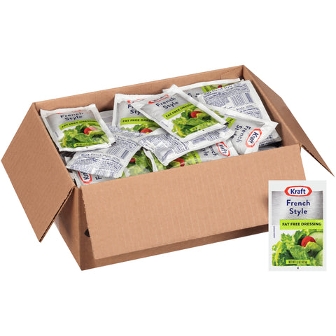 Kraft Fat Free French Style Dressing Pouch, 1.5 Ounce -- 60 per case