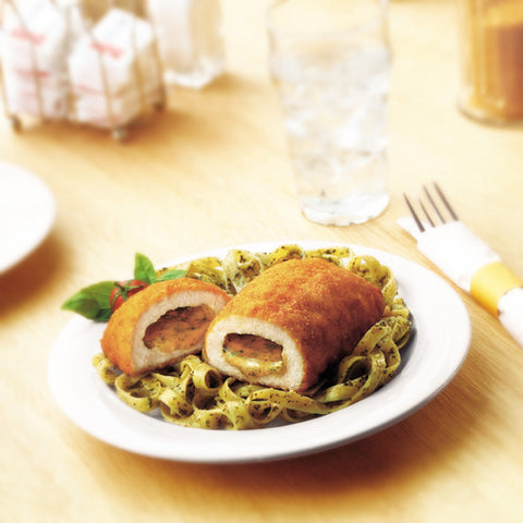Barber Foods Frozen Stuffed Chicken Kiev Breast Meat, 4 Ounce -- 36 per case.