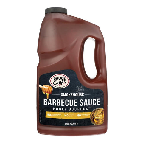 Sauce Bbq Honey Bourbon Plastic Jug Shelf Stable