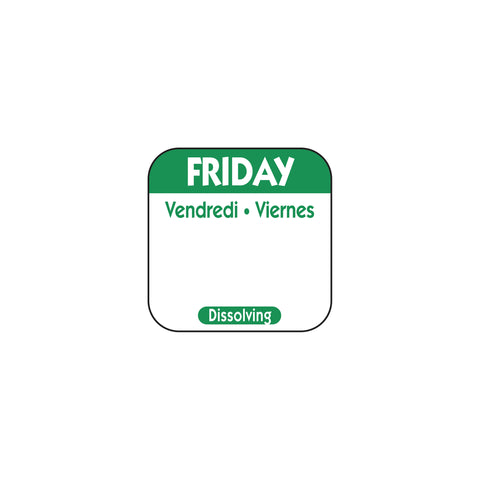 National Checking LABEL FRI 1X1 DISSOLVE-A-WAY