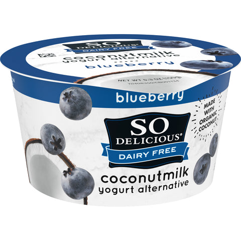 So Delicious Dairy Free Cultured Organic Coconut Blueberry Yogurt Alternative, 5.3 Ounce -- 12 per case