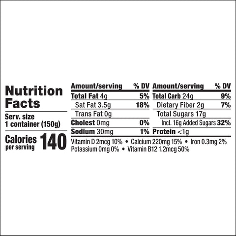 So Delicious Dairy Free Cultured Organic Coconut Blueberry Yogurt Alternative, 5.3 Ounce -- 12 per case