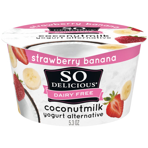 So Delicious Organic Coconut Strawberry Banana Yogurt Alternative, 5.3 Ounce -- 12 per case