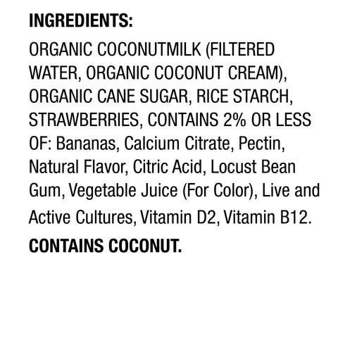 So Delicious Organic Coconut Strawberry Banana Yogurt Alternative, 5.3 Ounce -- 12 per case