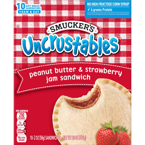 Uncrustables® SANDWICH PEANUT BUTTER & STRAWBERRY JELLY IW 2 OZ
