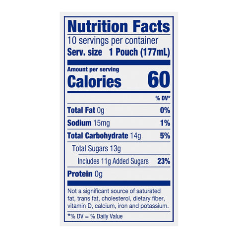 Capri Sun Tropical Punch Soft Juice Drink, 60 Fluid Ounce -- 4 per case.