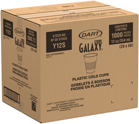 Cup Plastic Translucent 12 Oz