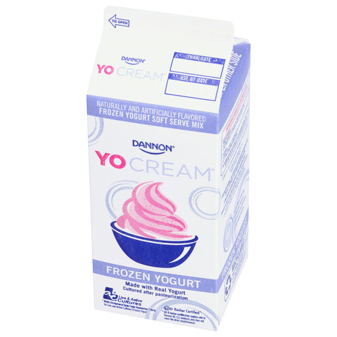Yocream Yogurt Mix, Cable Car Chocolate Dark Nonfat Soft Serve, 64 Ounce -- 6 per case.
