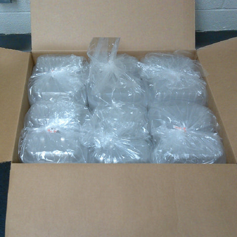 Container Plastic Hinged 6x3 Clear Crisp Food
