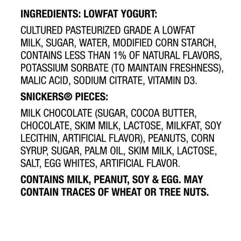 YoCrunch YOGURT VANILLA W/ SNICKERS
