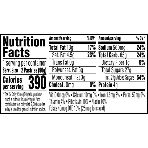 Pop-Tarts® PASTRY POP TART CINNAMON SUGAR SINGLE SERVE