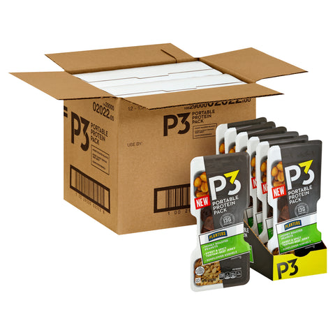 Snack P3 Convenience Meal Sweet & Spicy Teriyaki Beef Jerky Honey Roasted Peanuts