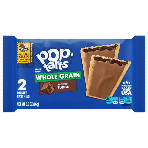 Kelloggs Pop Tarts Frosted Fudge Whole Grain Chocolate Toaster Pastry, 3.53 Ounce -- 72 per case.