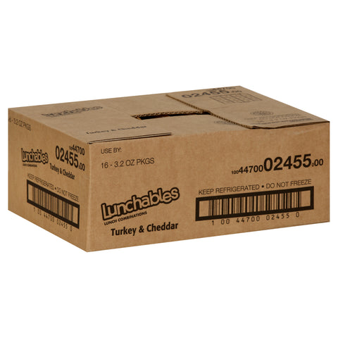 Kraft Oscar Mayer Lunchable Turkey and Cheddar Cheese, 4.5 Ounce -- 16 per case.