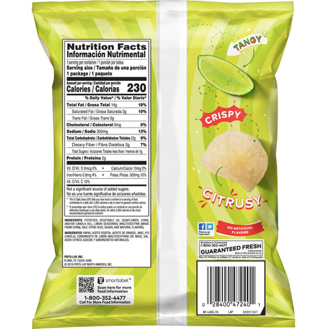 Chip Potato Limon Single Serve