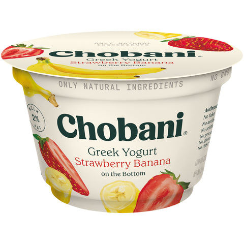 Chobani Strawberry Banana Greek Yogurt , 5.3 Ounce -- 12 per case
