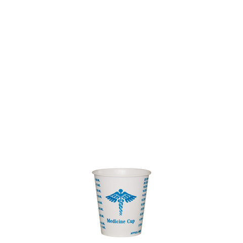 Solo® CUP WAX COATED PAPER MEDICAL AND DENTAL GRADUATED 3 OZ