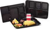 Carlisle TRAY SERVING RIGHT-HAND 6-COMPARTMENT GREEN