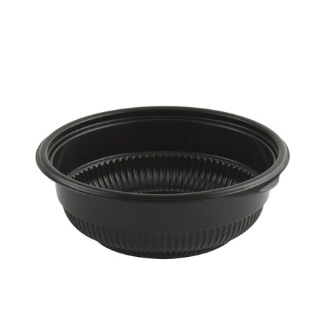 Bowl Plastic Black Microwaveable M5816b 12 Oz