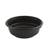 Bowl Plastic Shallow Black 14 Oz