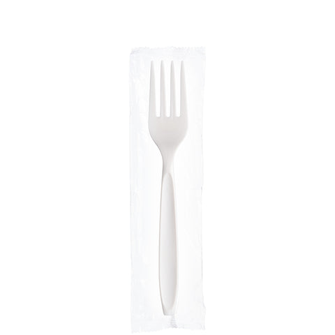 Fork Plastic Medium Weight White Iw Ps