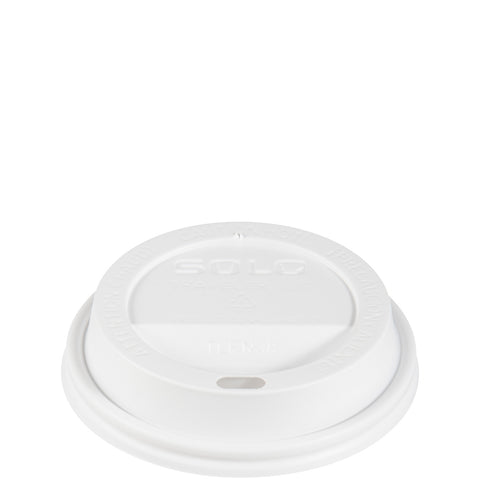 Lid Dome Plastic White Traveler® W/ Sip Hole 10 Oz