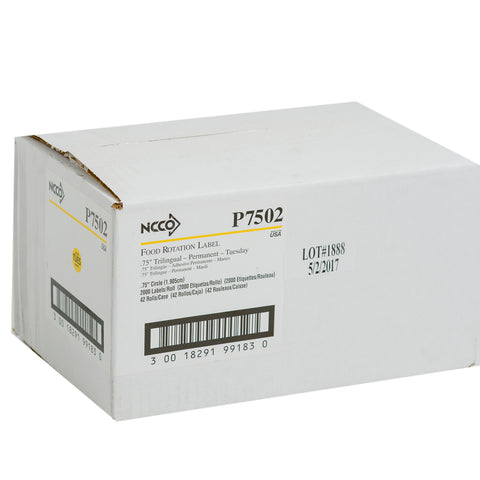 DateIt™ LABEL PERMANENT CIRCLE YELLOW TUESDAY .75