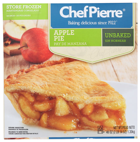 Pie Apple Fruit Traditional Unbaked 10