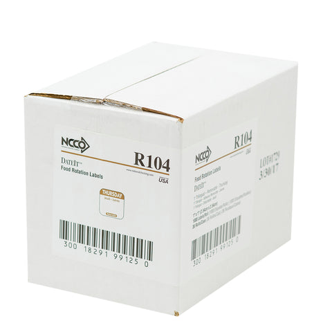 National Checking LABEL FOOD ROTATION BROWN THURSDAY 1X1
