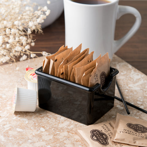 Carlisle CADDY SUGAR PLASTIC BLACK-HOLDS 20 PACKETS