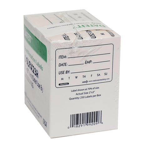 DateIt™ LABEL SHELF LIFE DISSOLVING RECTANGLE 2X3