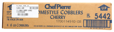 Sara Lee Chef Pierre Homestyle Cherry Cobbler, 6 Pound -- 4 per case.