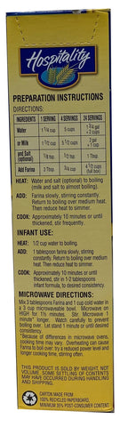 Cereal Wheat Farina Creamy Enriched