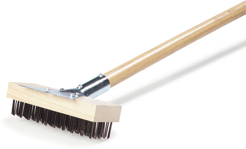 Carlisle BRUSH OVEN & GRILL BRUSH W/SCRAPER & FLAT CARBON STEEL BRISTLES 30