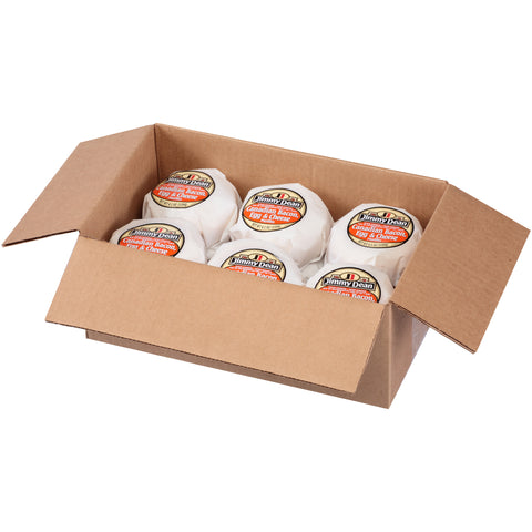 Jimmy Dean Egg and Cheese Muffin Canadian Bacon Breakfast Sandwich, 4 Ounce -- 12 per case.