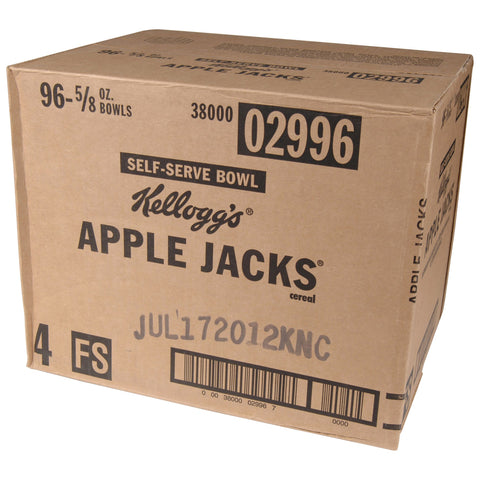 Cereal Apple Jacks Simple Serve 96 Case 0.625 Ounce