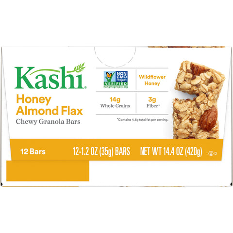 Kashi Honey Almond Flax Chewy Granola Bar, 1.2 Ounce -- 72 per case
