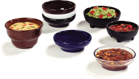 Carlisle RAMEKIN MOLCAJETE MELAMINE BLACK 8 OZ