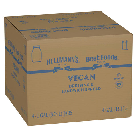 Single Hellmanns Heavy Duty Vegan Mayonnaise Jar, 1 gallon