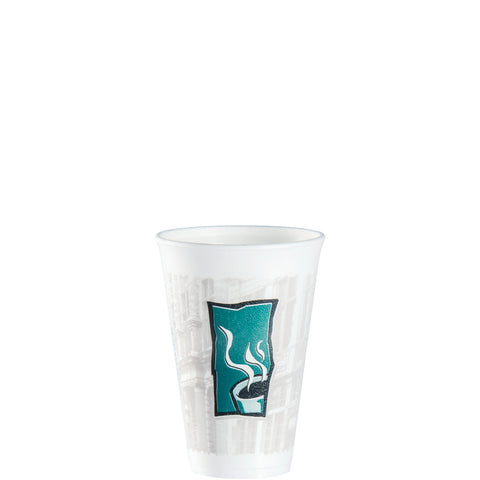 Dart Uptown™ CUP FOAM GREEN BLACK & GREY 16 OZ