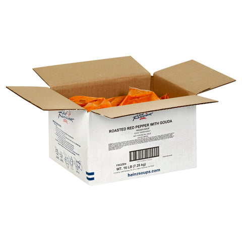 Chef Francisco Roasted Red Pepper and Gouda Soup, 4 Pound -- 4 per case
